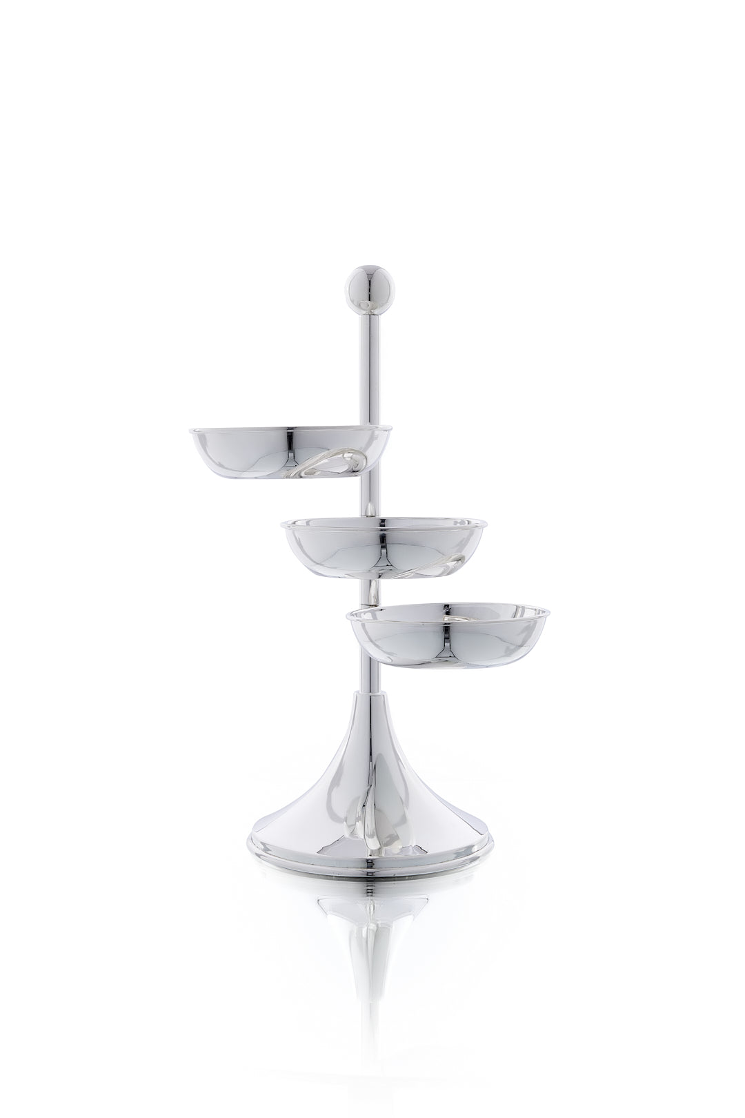 Silver Plated Pedestal Snack Bowl